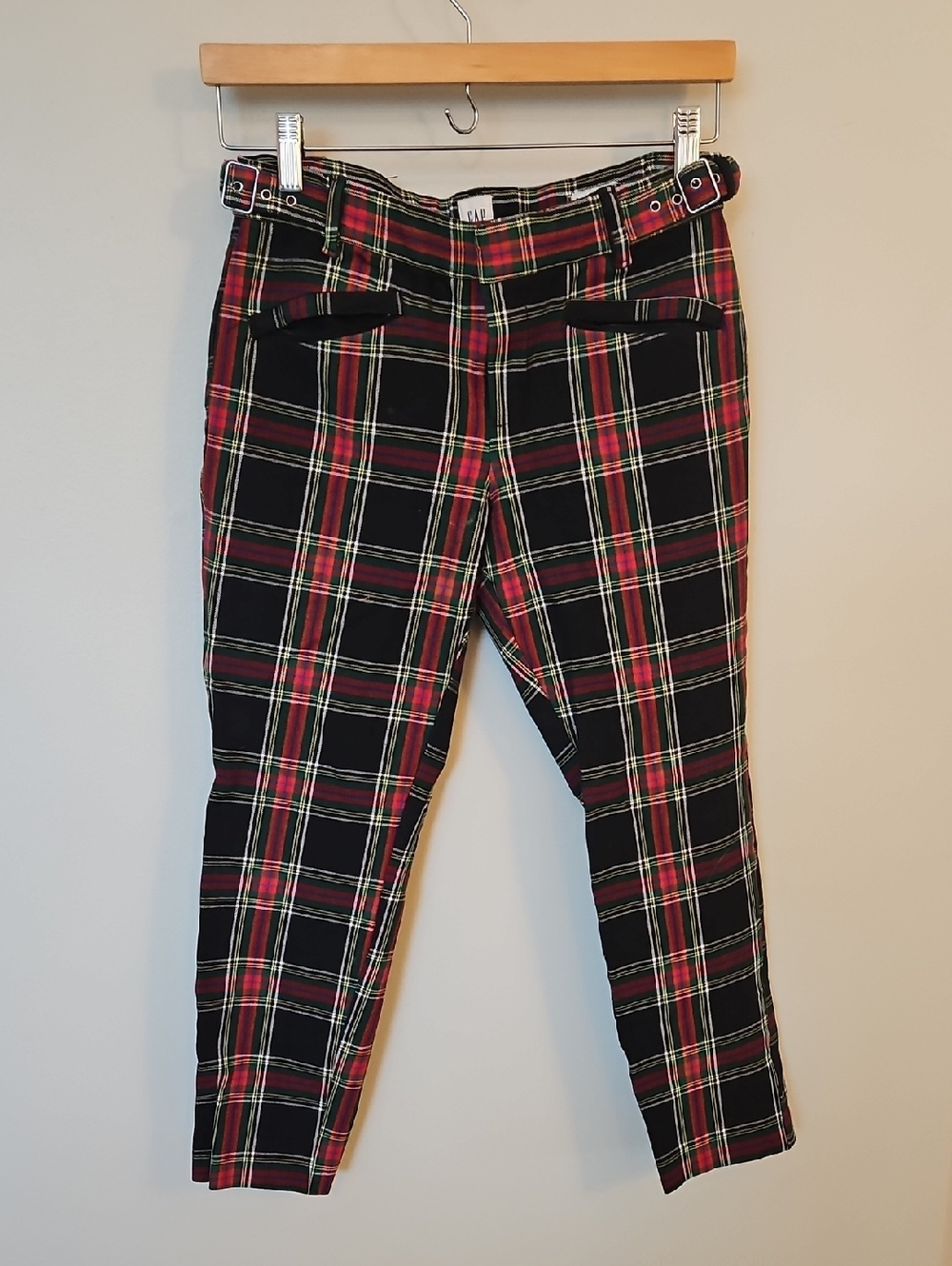 GAP Plaid Tartan Skinny Ankle Pants